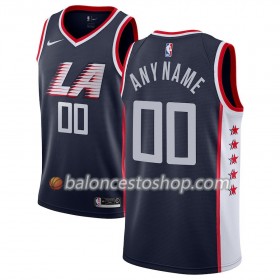 Camiseta Hombre NBA Los Angeles Clippers Personalizadas 2018-19 Nike City Edition Navy Swingman
